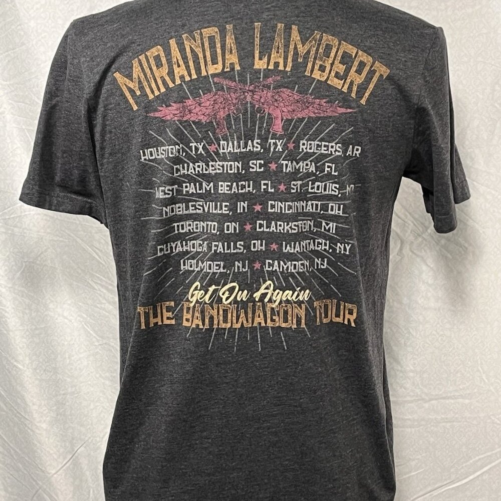 Miranda Lambert Bandwagon Tour T Shirt Men’s Large Gray Concert Tee - Picture 3 of 8